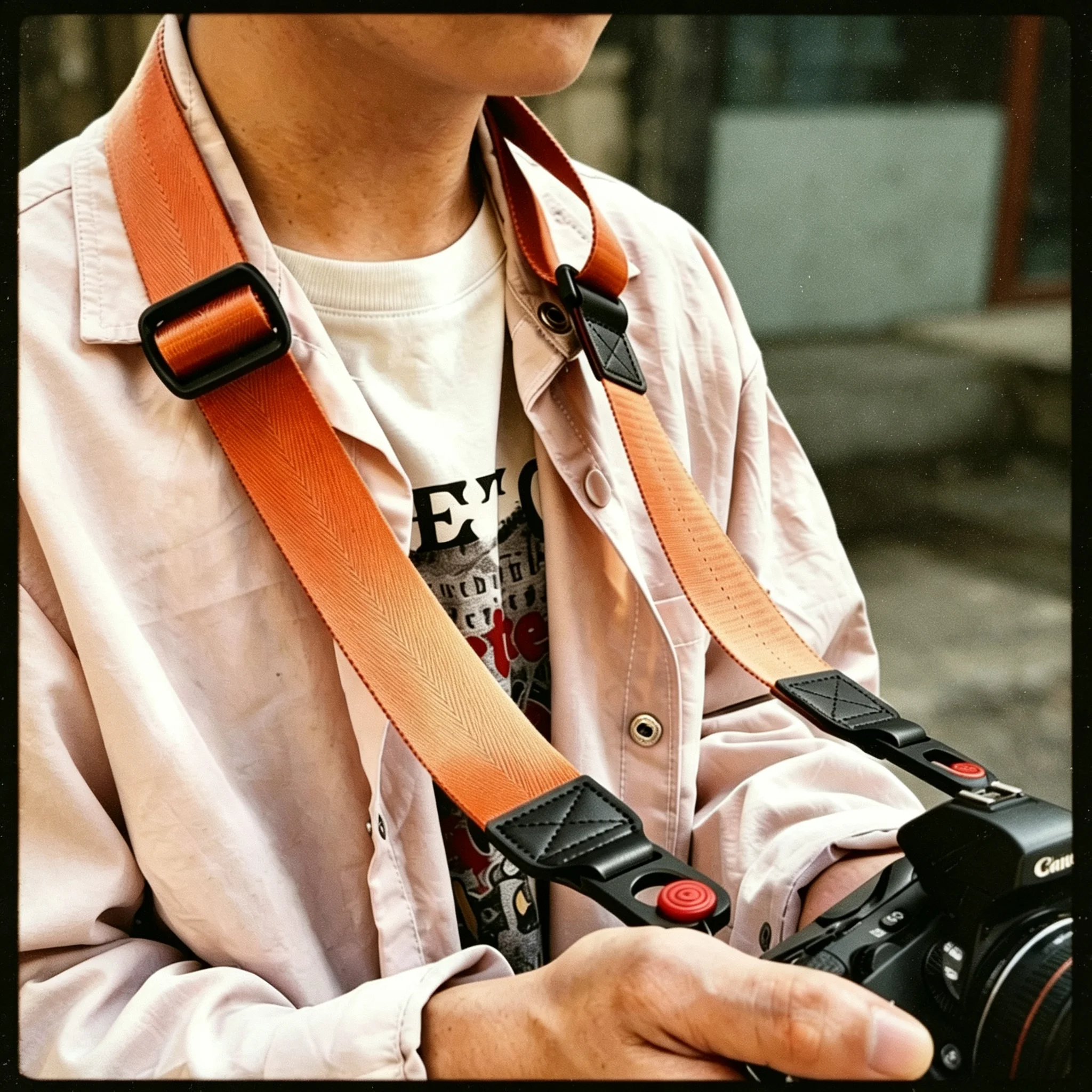 퀵 릴리스 카메라 스트랩 후지 라이카 니콘 캐논 올림푸스 DSLR 미러리스 액세서리용 조절 가능한 크로스바디 숄더 벨트