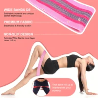 Fabric Resistance Hip Booty Bands Elastic Glute Thigh Workout Squat Circle Stretch Fitness Strips Loops Yoga Gym Equipment - Image 3