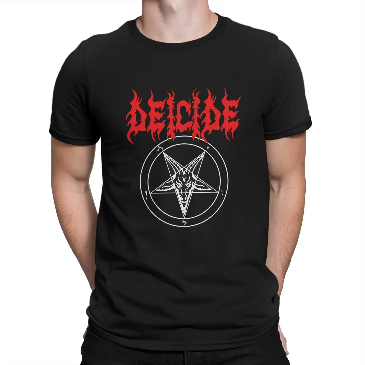 Deicide Man Tshirt Death Metal Individualità T Shirt Harajuku Felpe New Trend