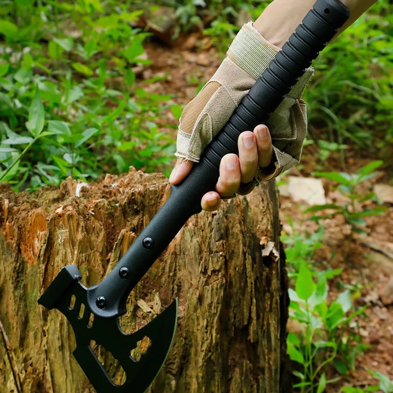 Camping Outdoor Multifunctional Axe High Manganese Steel Ordnance Axe Survival Tactics Mountain Cutting Axe 4