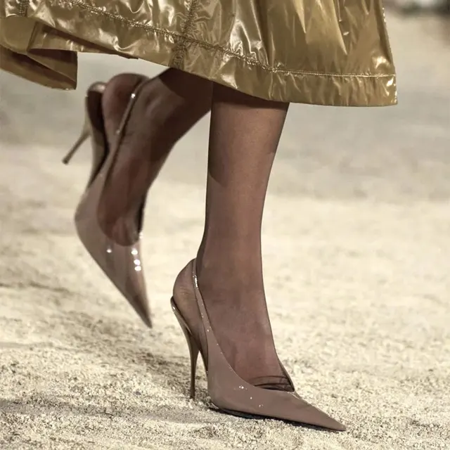 2026 High-heel 9.5 cm Women's Sandals Shoes for Women Size 34-43 New Fashion Pointed Summer Women Shoes Sandalias De Mujer 2