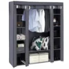 Portable Closet Wardrobe Clothes Rack Storage Organizer Shelf Water-Proof Fabric 2