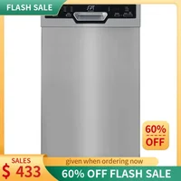 QWSPT SD-9254SSA 18″ Wide Built-In Stainless Steel Dishwasher w/Heated Drying,ENERGY STAR,6 Wash Programs,8 Place Settings and 1
