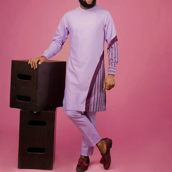 Mustapha Printed Striped Shirt and Pant