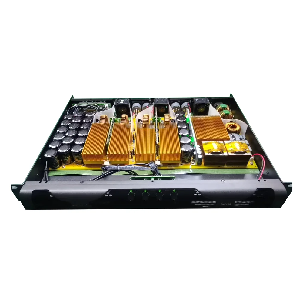 Professional Digital Power Amplifier 4x1800W Class D Audio DJ Pre-Subwoofer Amp 2/4 Channel Line Array Speaker Sound Amplifier