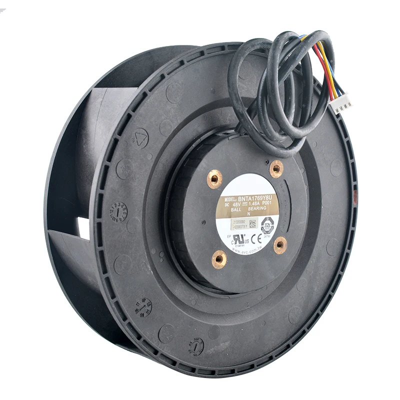 BNTA1769Y8U 방수 원심 터빈 송풍기 170mm 17cm DC48V 1.48A 4핀 캐비닛 환기용