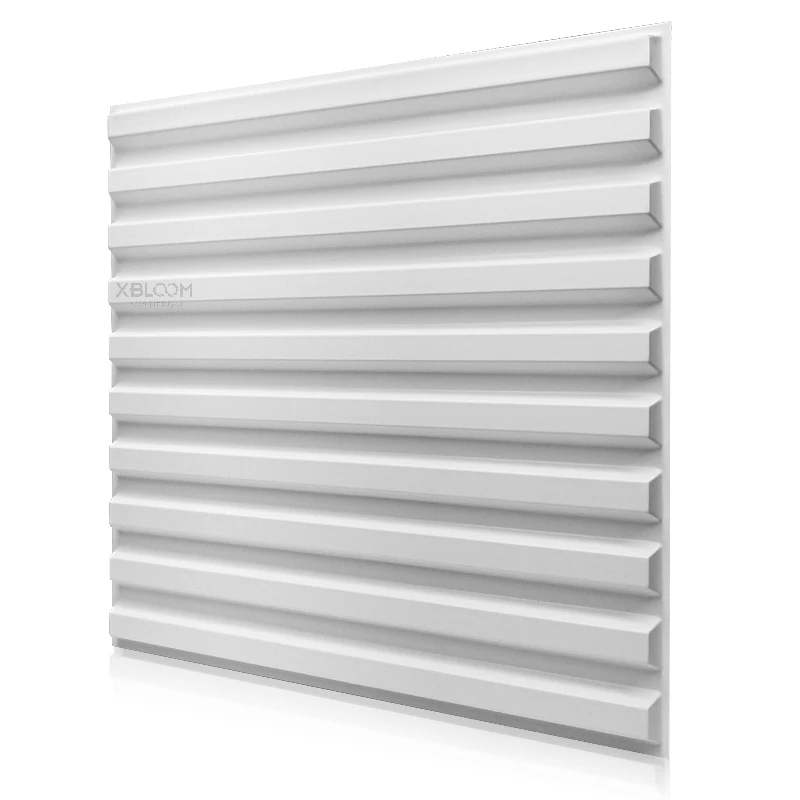 Panel de pared 3D ondulado de Líneas minimalistas nórdicas, azulejo de plástico no autoadhesivo, 3D pegatina de pared, papel de pared para sala de estar y baño, 30cm