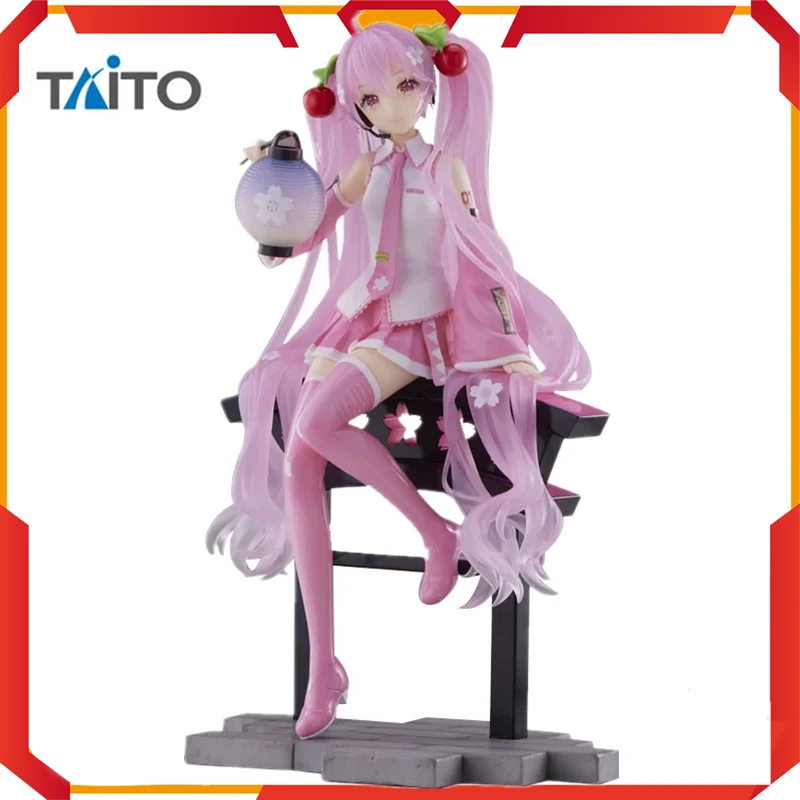taito-original-virtual-singer-anime-hatsune-miku-sakura-mao-lanterna-action-figure-brinquedos-para-criancas-collectible-modelo-presente