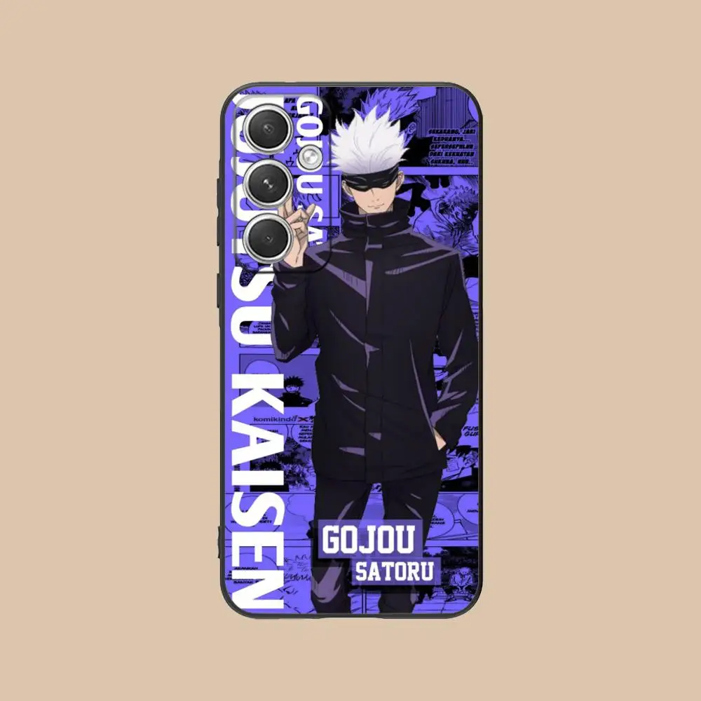 Luxury Black Jujutsu Kaisen Satoru Gojo Phone Case