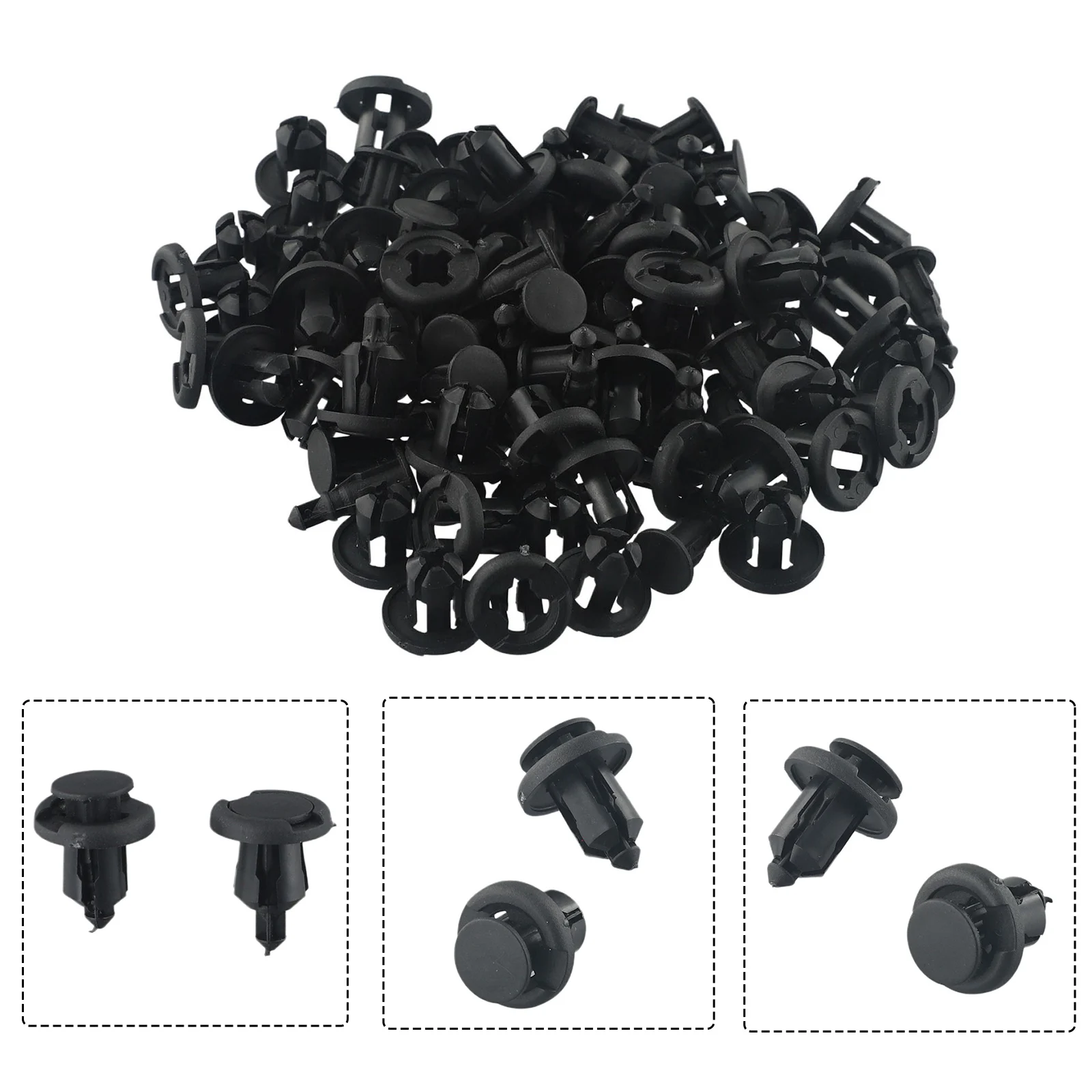 

Bumper Retainer Clips Premium Quality Car Nylon Rivet Fastener Bumper Clip Retainer Screw for Honda 50 Clips Included