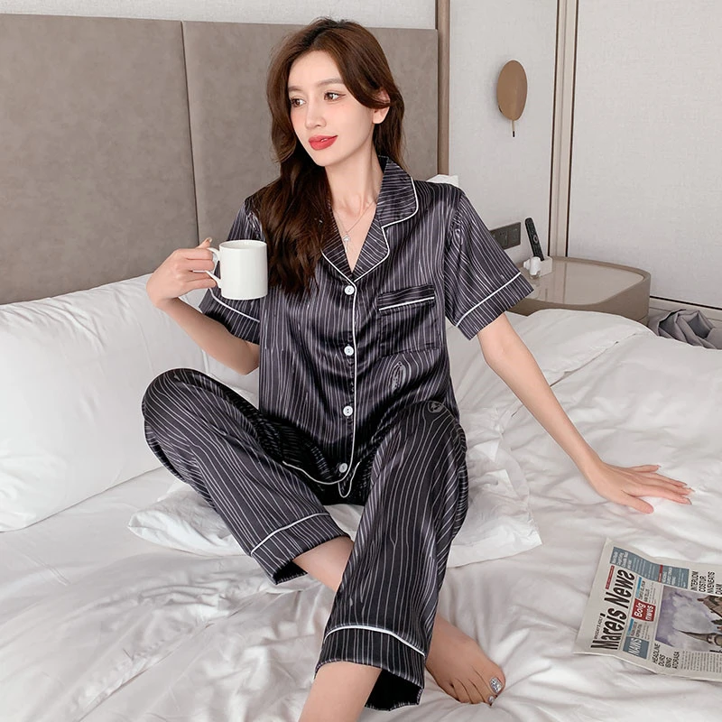 Zogenaamd klap Onafhankelijkheid Plus Size Satin Pajama Short Sets | Satin Pyjamas Plus Size Women - 8xl  Plus Size - Aliexpress