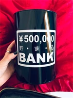 Large Capacity Tinplate Piggy Bank No Exit Iron Tank Money Box Saving Coin Home Decorative Ornaments Can Hold 3000 Coins 1