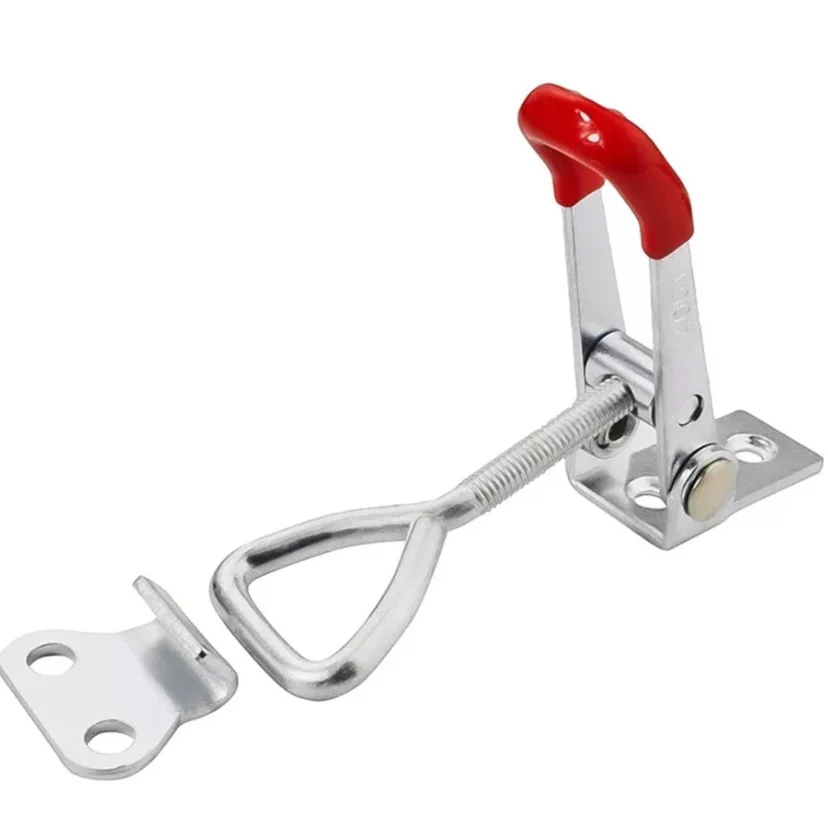 ALLSOME 2/4/8/10Pcs 4001 Industrial Metal Buckles with Quick Clamping and Mechanical Locking for Hardware Iron Boxes