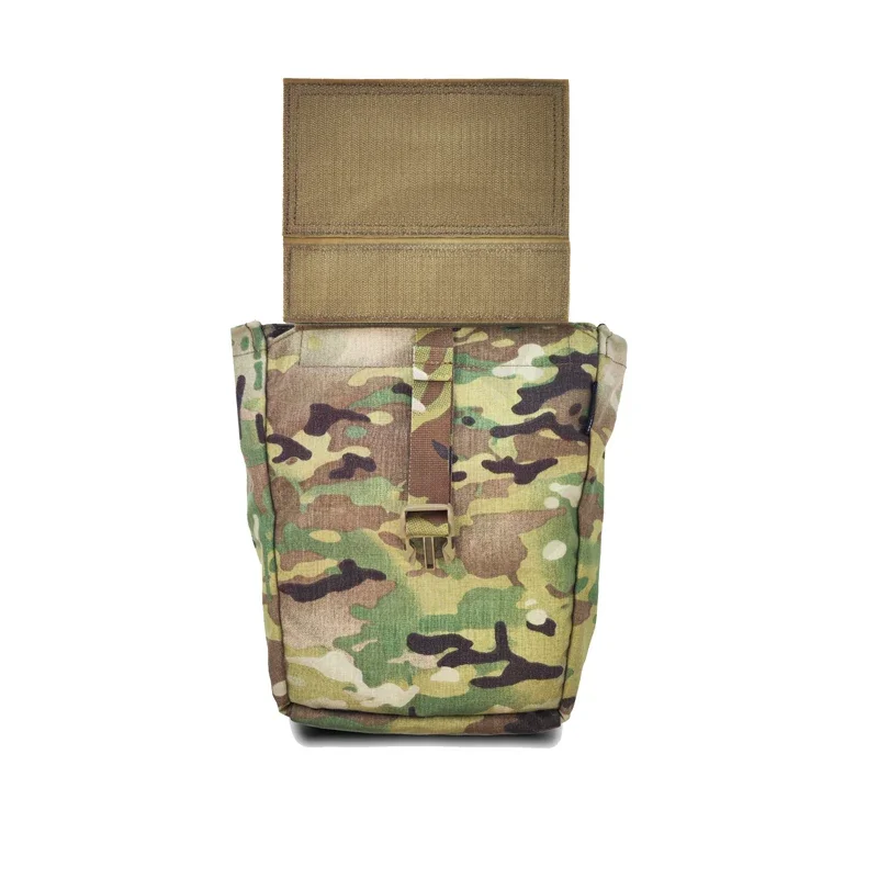 Airsoft Molle 접이식 파우치, 전술 EDC 덤프 파우치, 확장 기어 멀티캠, 하단 걸이식 재활용 보관 복부 가방