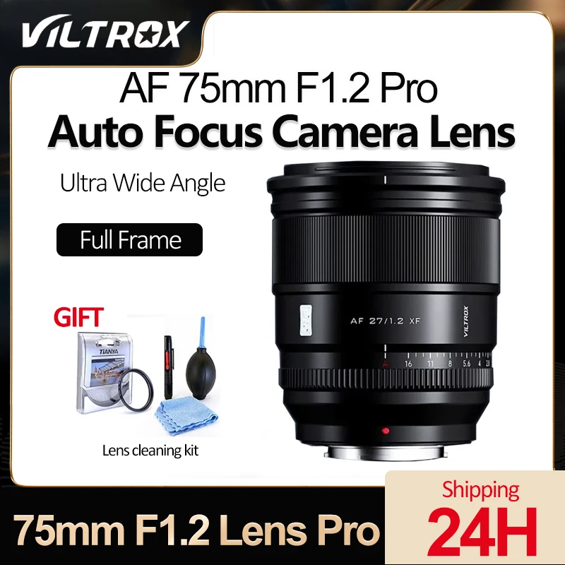 Viltrox 75Mm F1.2 Fuji Pro Lens Messa A Fuoco Automatica Obiettivo Principale Ad Ampia Apertura Per Fujifilm Xf Mount Fotocamere Lenti Fuji Xt4 Xt5 Xp