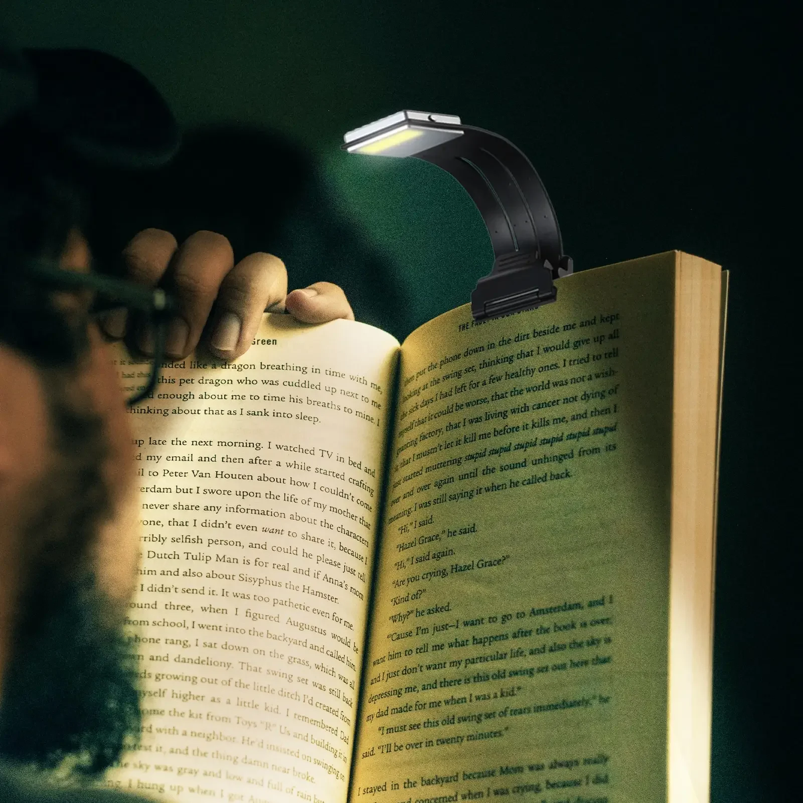 LED Light Book Light Portable LED Reading Book Light Detachable Flexible Clip USB Rechargeable 3 Color Temperatures for Kindle EBook Reader