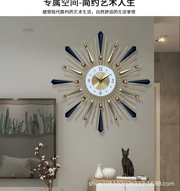 Meccanismi digitali orologio da sole sveglia da cucina grande orologio da  parete Vintage soggiorno di lusso Horloge Murale decorazione della camera da  letto Mzy - AliExpress