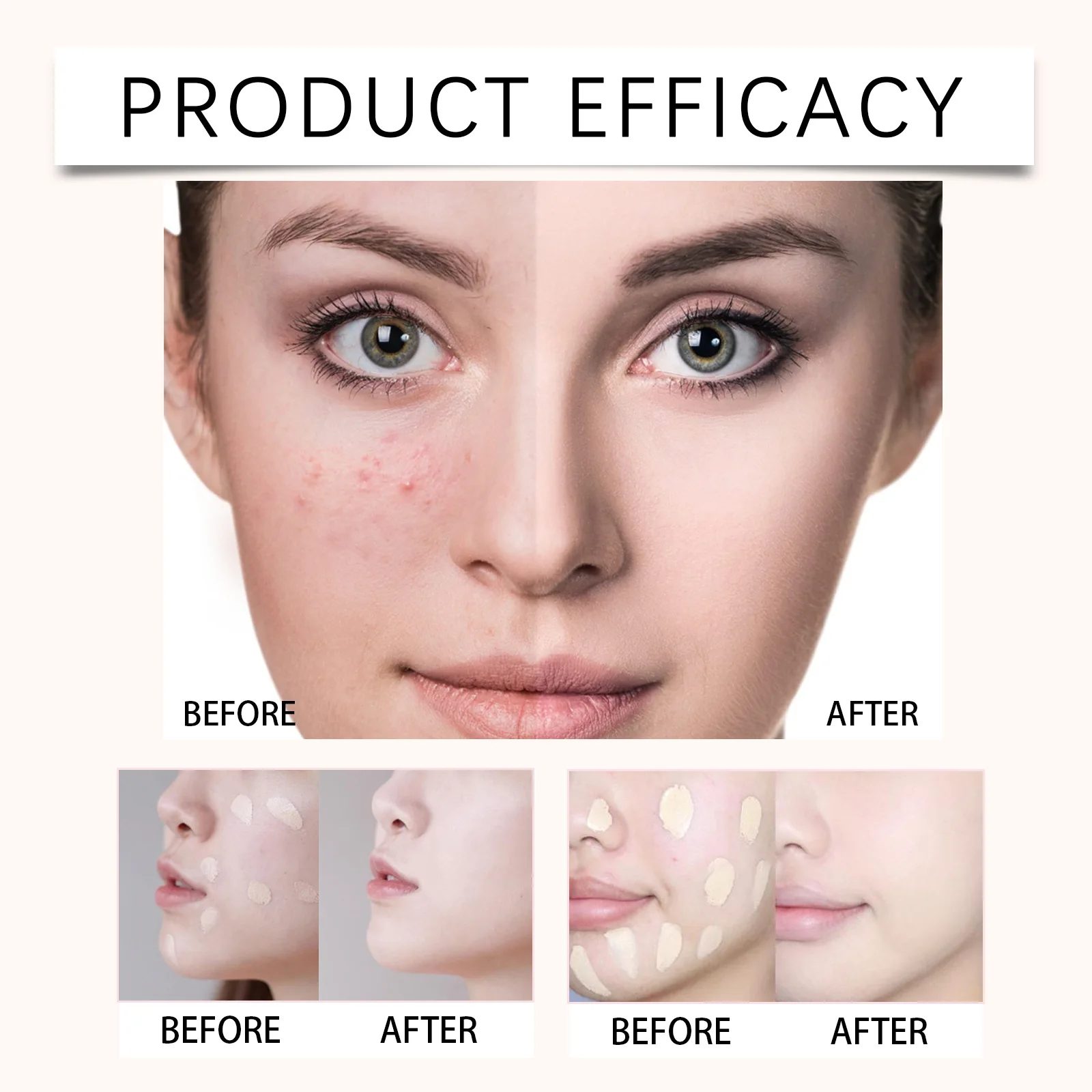 Face Foundation Cream Oil-Control Matte CC Cream Waterproof Lasting Concealer Liquid Full Coverage Matte Professional Makeup 4