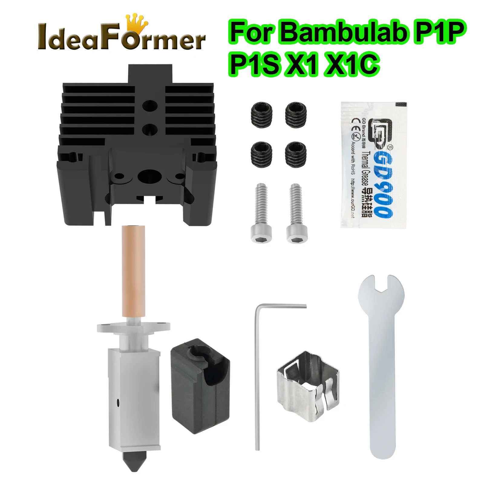 PACK Hotend renforcé Yuzu pour Bambu Lab P1P, P1S et X1