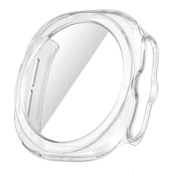 Premium Tempered Glass & PC Protective Case - Enhanced Shield for Galaxy Watch Accessories (Clear)
