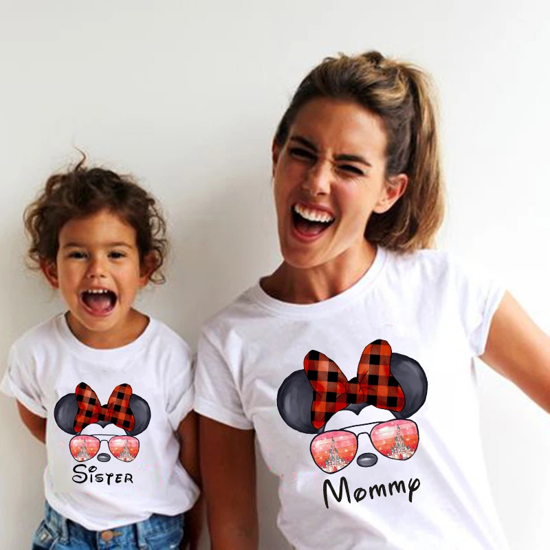 Minnie Camisas MamÃ¡ E Hija Natal Roupa Pai Mae E Filho Mickey