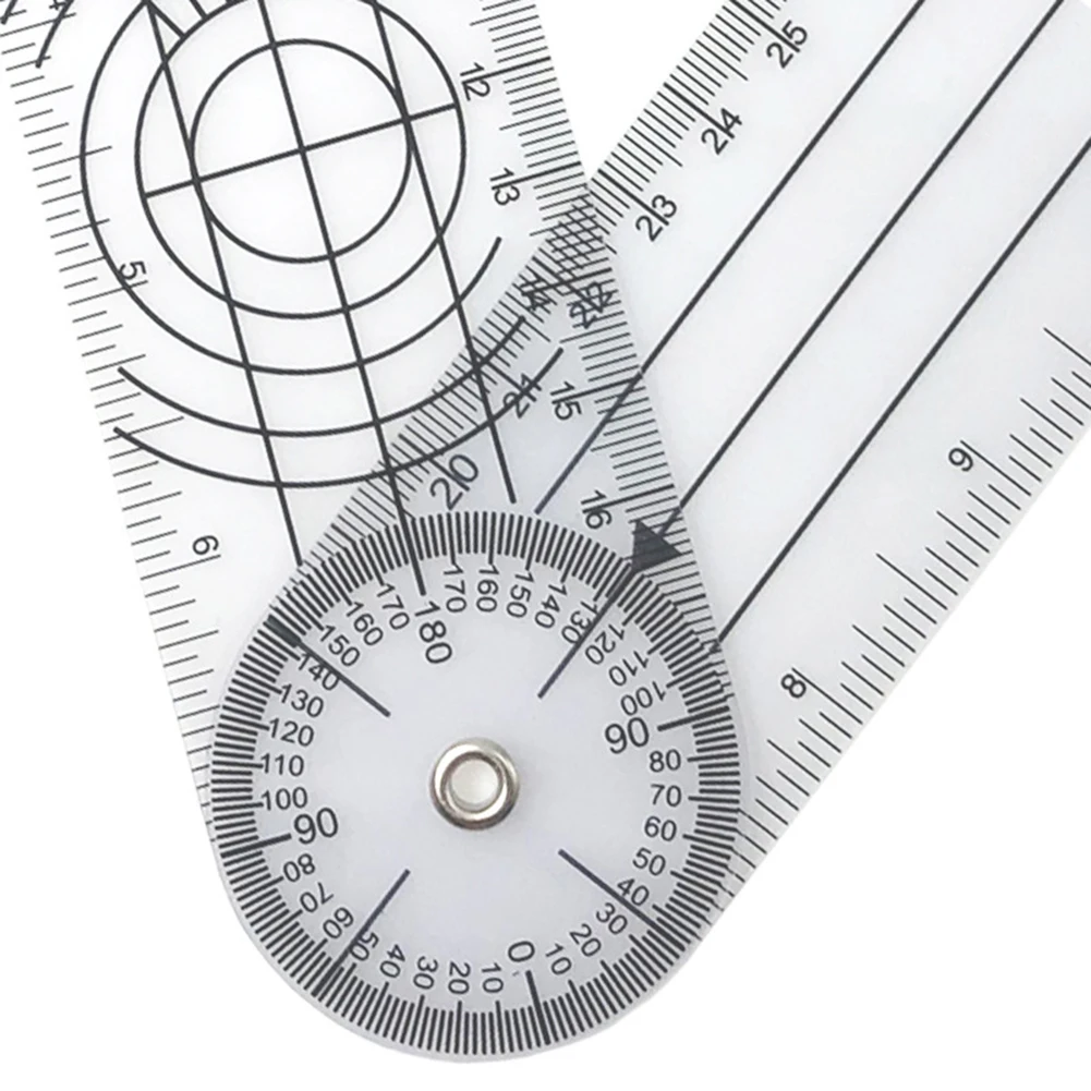 0-140mm 360 Degree Goniometer Angle Medical Spinal Angle Ruler Inclinometer Ruler Protractor finder Measuring Tool