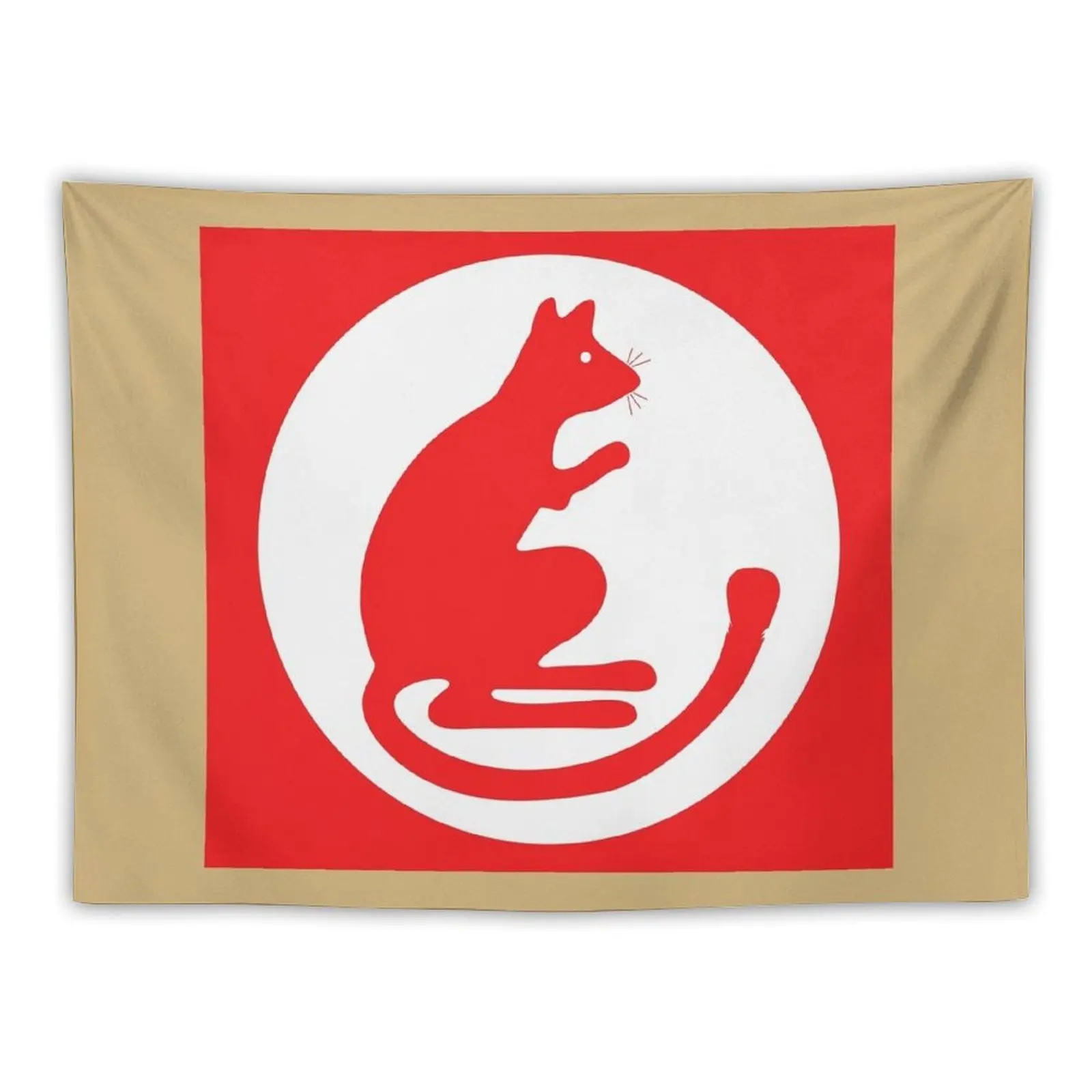 

UK - Desert Rats 7th Armoured Division - The division's initial insignia Tapestry Decorative Wall Tapestry