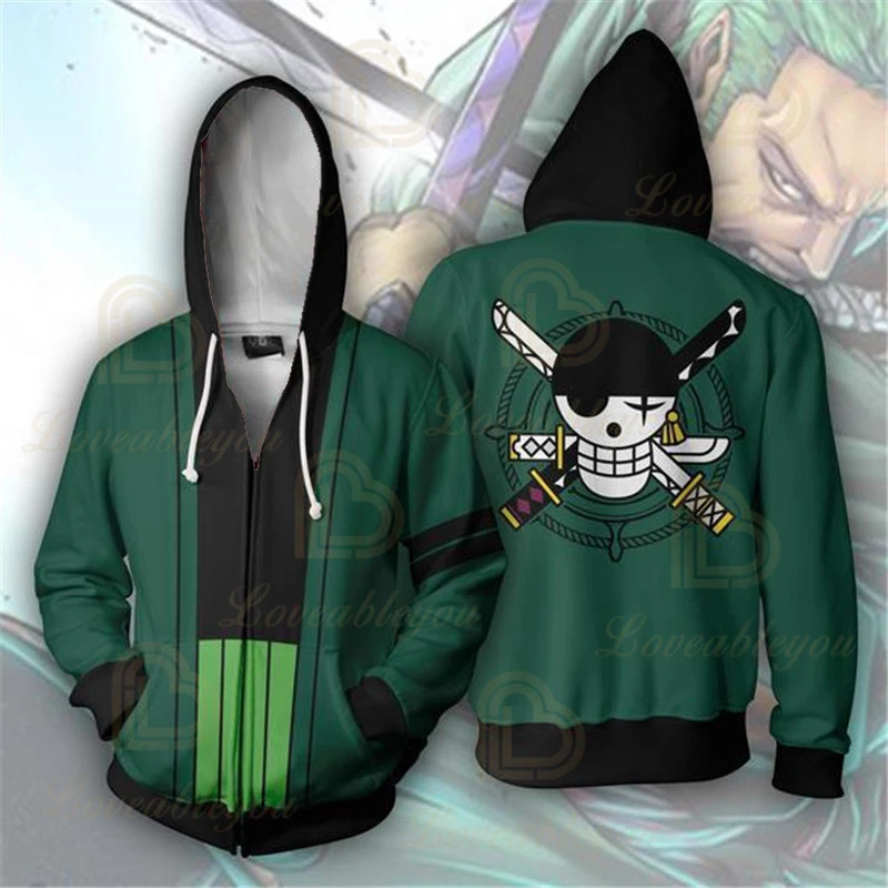 Anime One P Hoodies 3D Print Pullover Sweatshirt Monkey D Luffy Ace Sabo Shanks Law Battle Tracksuit Outfit Casual Outerwear