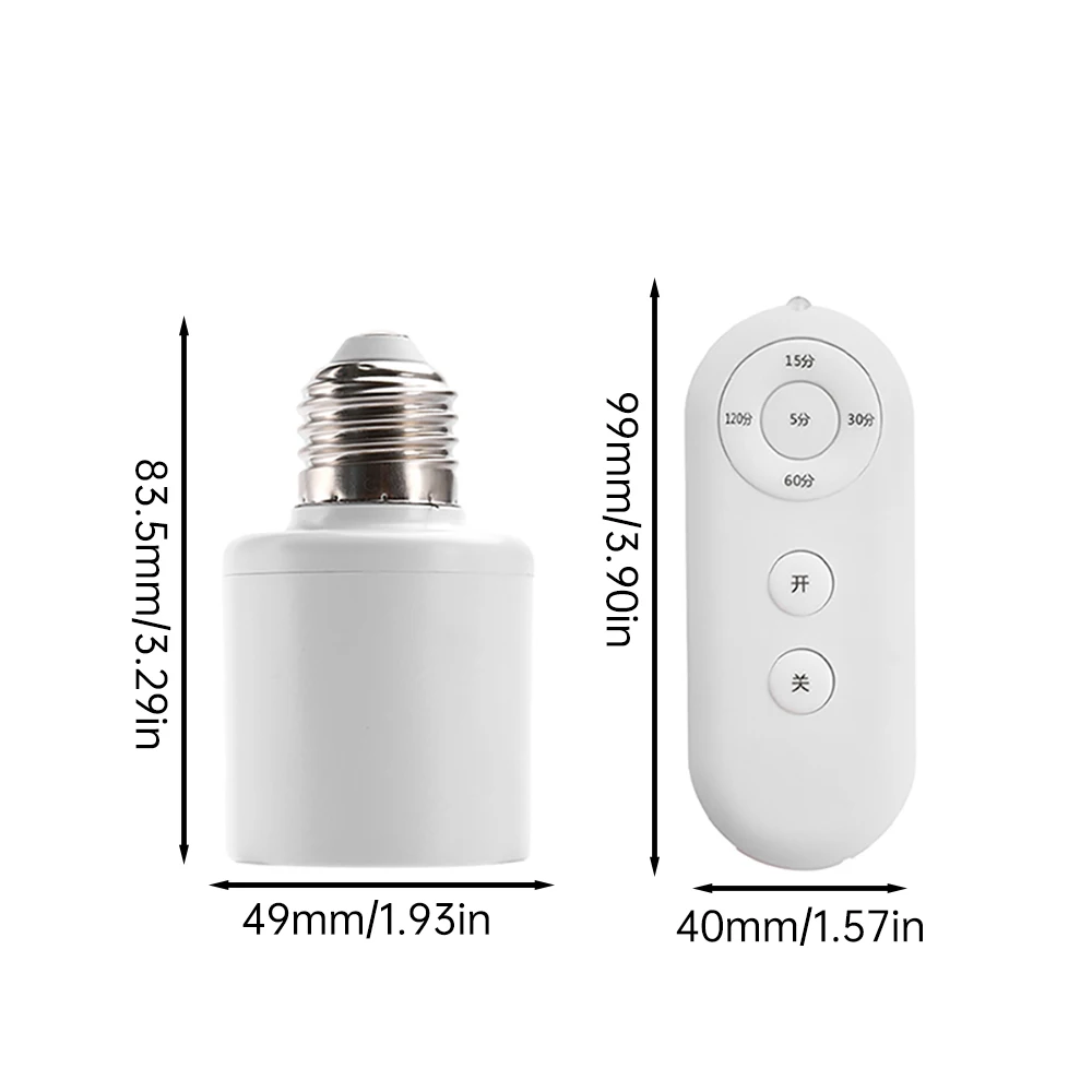 AC110-240V Intelligent Remote Control Lamp Head Delay Conversion Seat Switch Controller Light Bulb Base E27 to E27 Lamp Holder lamp holder,lamp bulb holder,lamp base