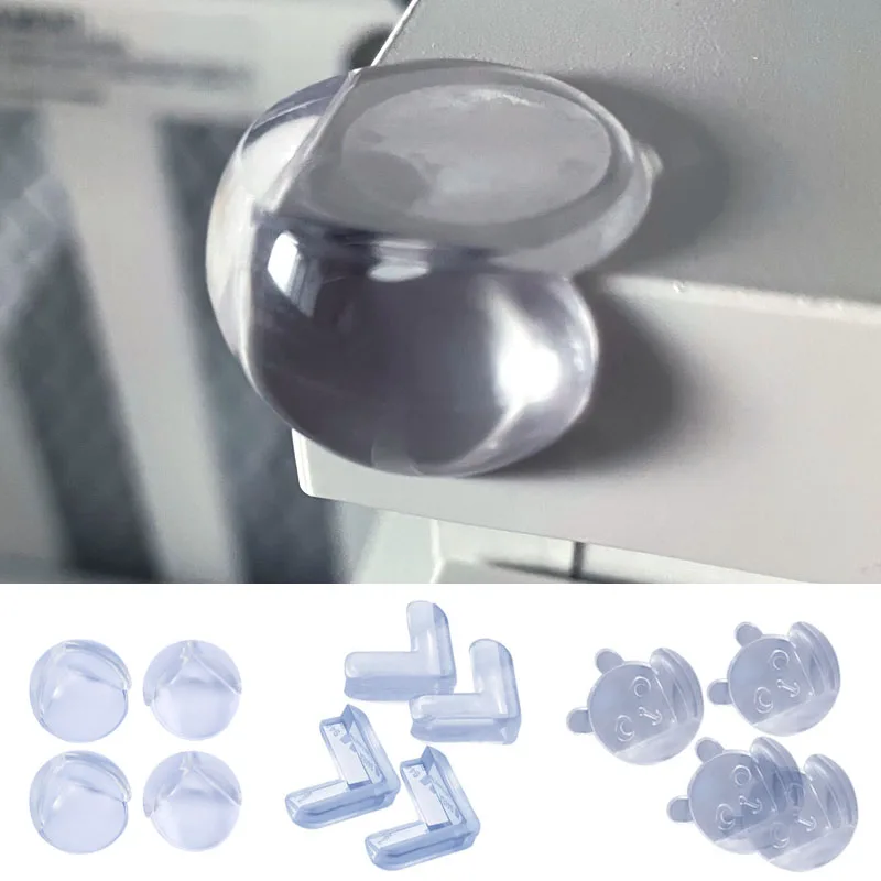 

4Pcs Child Baby Safety Silicone Protector Table Corner Edge Protection Cover Children Anticollision Edge & Guards