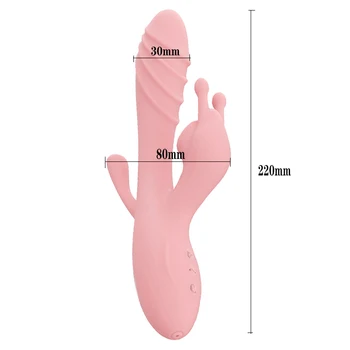 G spot Vibator 3 In 1 Clitoris stimulation Massager 12 Speed Dildo Vibrator for Women USB Rechargeable Sex Toys Kits Adult Shop 5