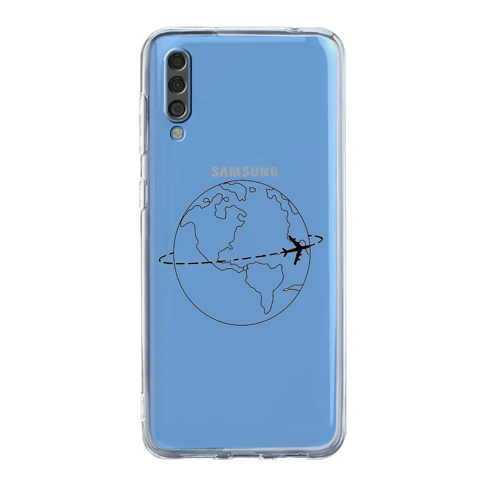 Cartoon World Map Scenery Phone Case Cover