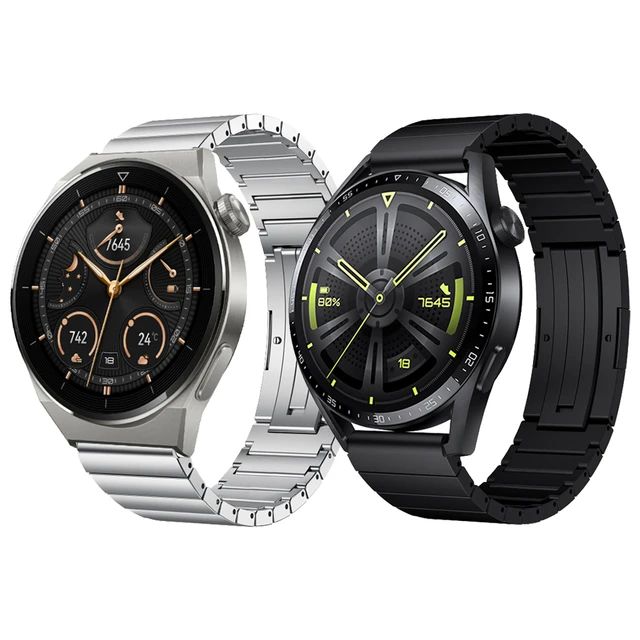 GORPIN-Correa para HUAWEI Watch 4Pro/3Pro, banda GT4 de 46mm/GT3 Pro, banda  de reloj de titanio de 22mm, color gris plateado - AliExpress