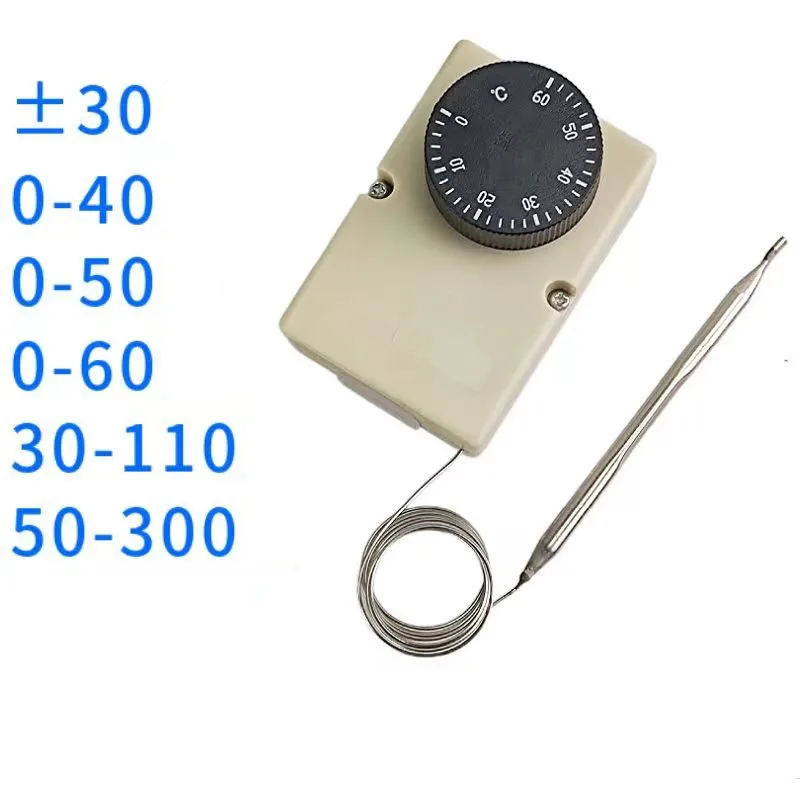 Termostato Capilar para o Botão do Dispositivo Bonde Interruptor Mecânico da Temperatura 50300c 060c 050c 040c 30110c -30-30c 1