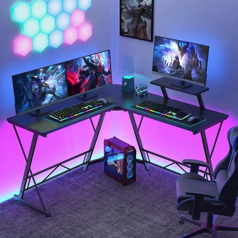Computer Desk Gaming Furniture Gamer Desk L Shaped 1