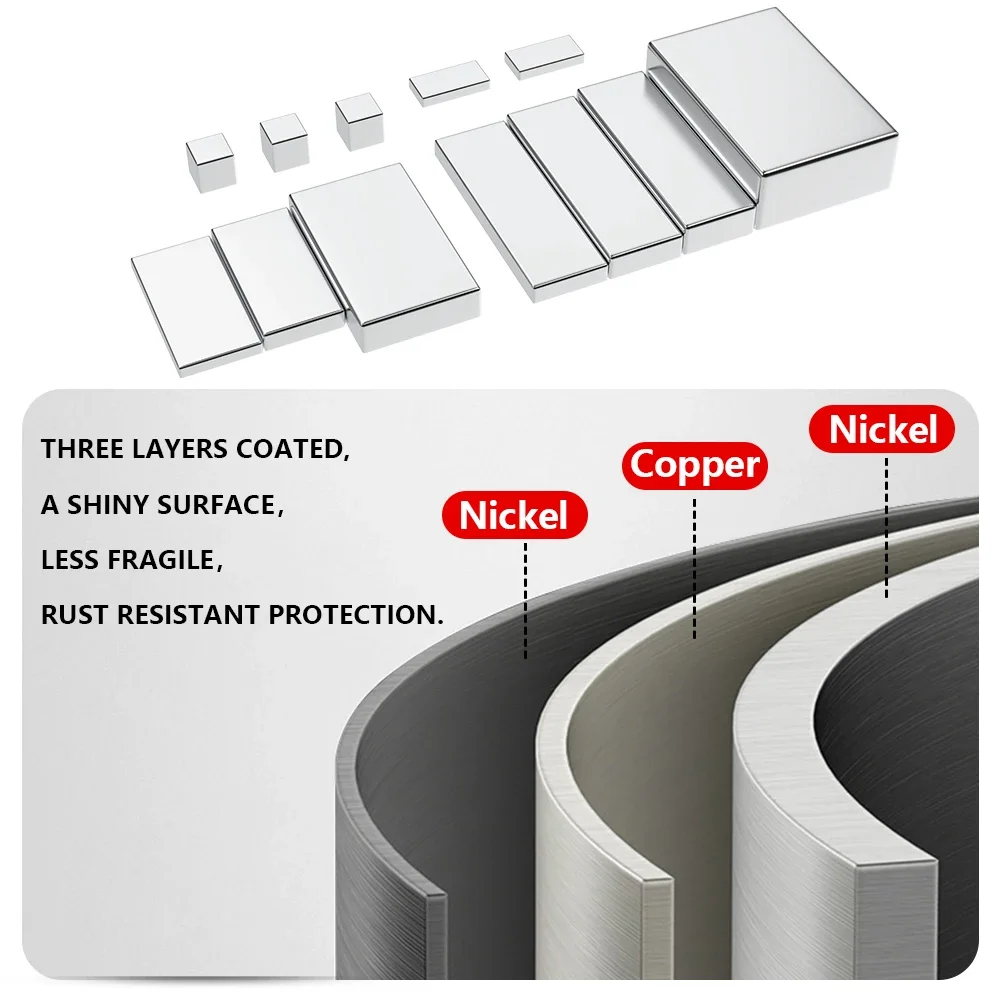 N35 Super Strong Neodymium Magnet block NdfeB Powerful Permanent Magnetic imanes Magnents Refrigerator Magnet 5x5x5 20x10x2mm