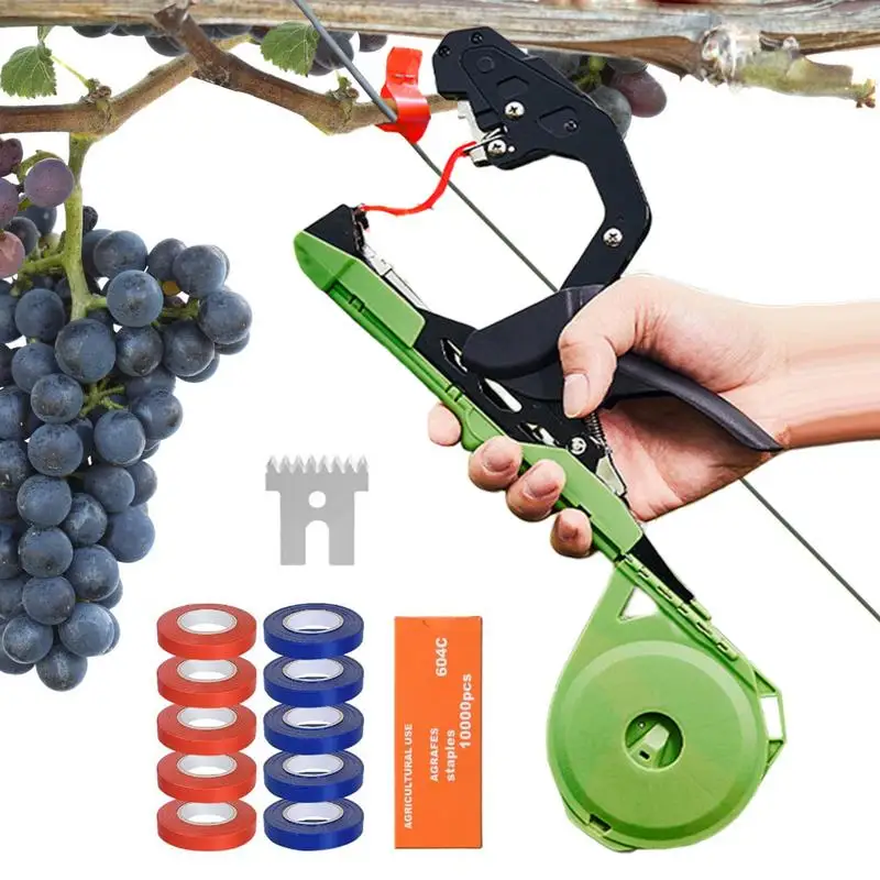 

Plant Tying Machine Garden Hand Tying Machine Plant Lightweight Garden Tools Plant Tape Tool For Vegetables Grapes Tomatoes