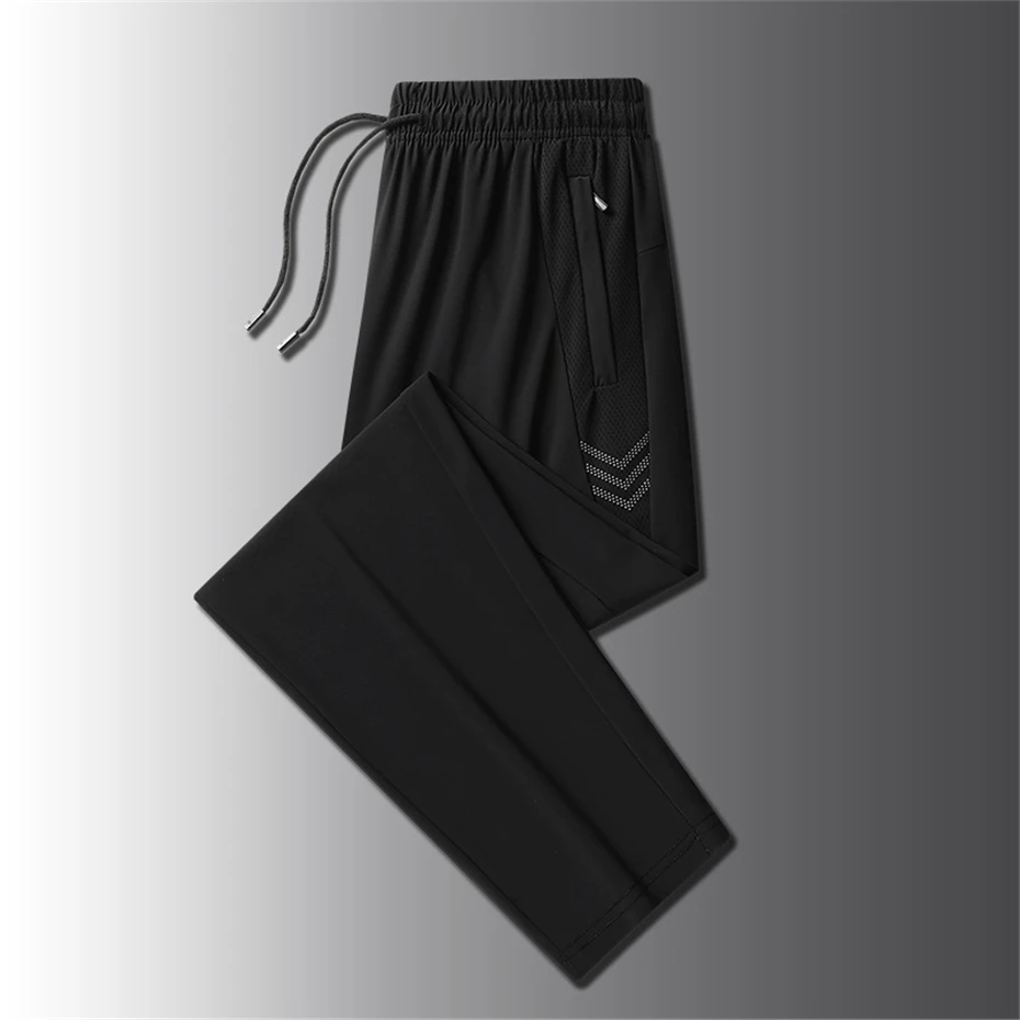 Hűvös nadrágot férfiak Födémgerenda Tükörlap Disznóserte nadrágot men's sweatpants Födémgerenda jogger nadrágot Apaállat Vmint méret 8XL Nadrág fényvisszaverő csík Design