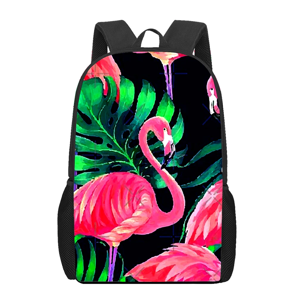 red beautiful Flamingo bird 3D Print School Bags for Teenager Boys Girls Unique Children Kids Backpack Book Bag Student  Bookbag