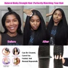 30 Inch Indian Raw Virgin Unprocessed 100% Human Hair 10A Kinky Straight 3 Bundles Yaki Straight Double Weft Bulk Braiding Hair 5