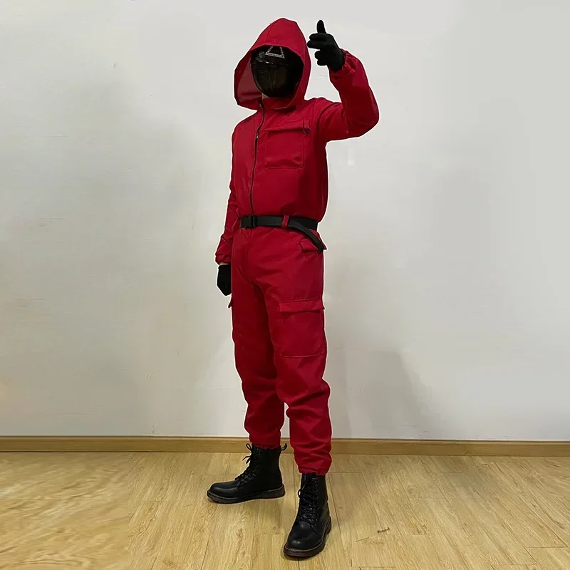 Squid Game Red Guard Uniform Cosplay Costume