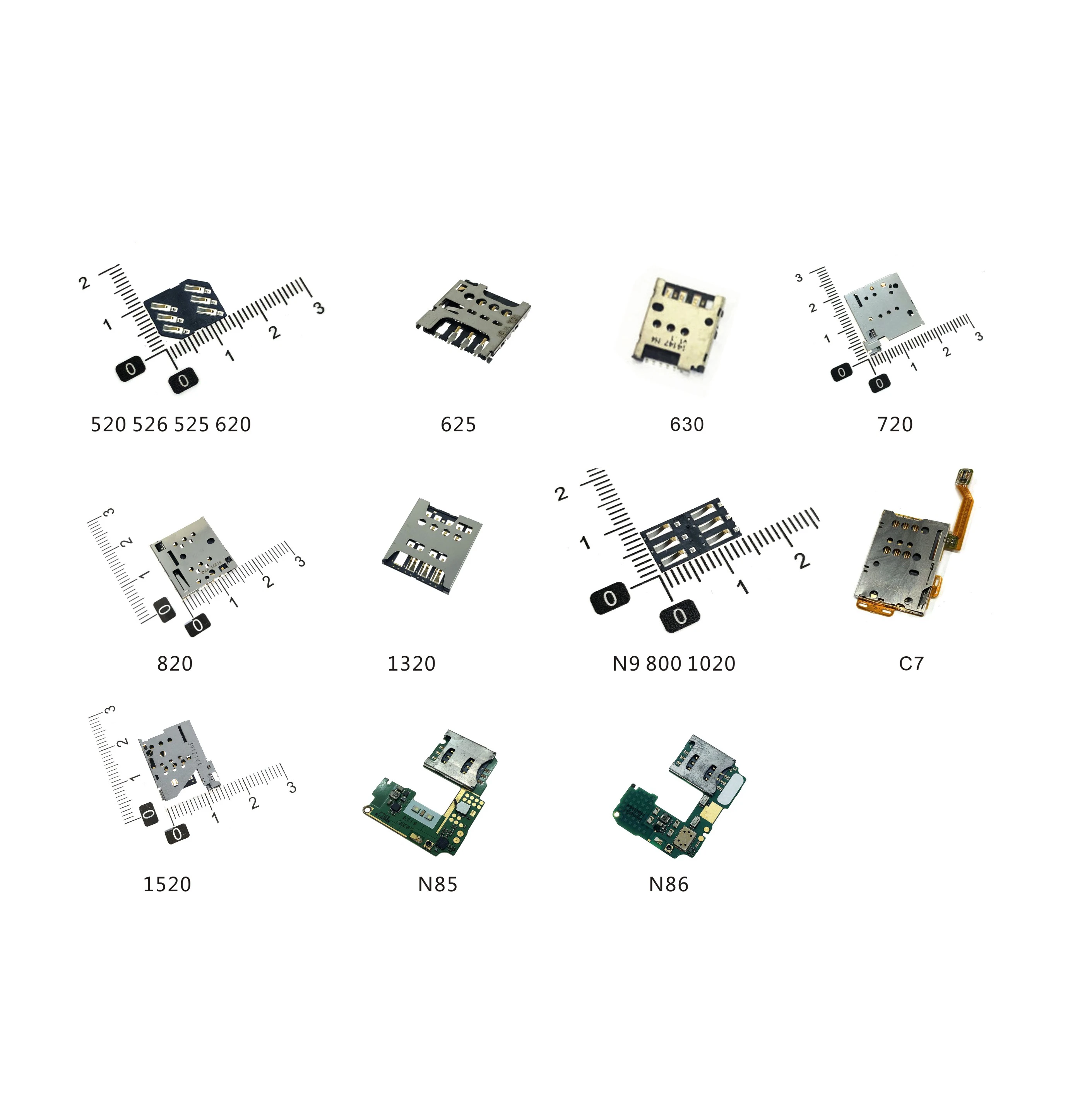 Sim Card Slot Tray Reader Socket For Nokia Lumia 520 525 526 620 625 720  820 1320 1520 C7 N9 N800 1020 N85 N86 Flex Cable - Mobile Phone Flex Cables  - AliExpress