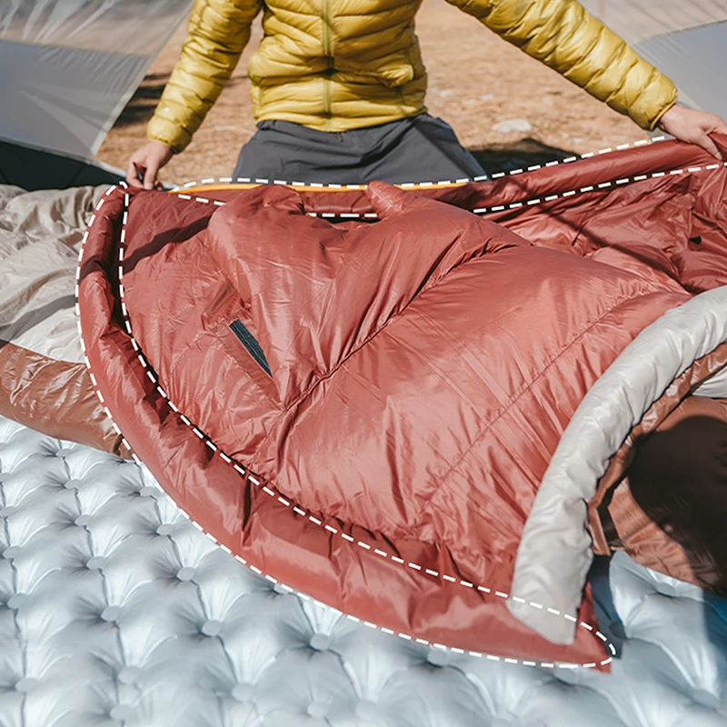 Sleeping Bag Survival Sleeping Bag Naturehike Upgraded Snowbird Duck Down 650FP Mummy Ultralight 4 Season Warm Outdoor Traveling Hiking
