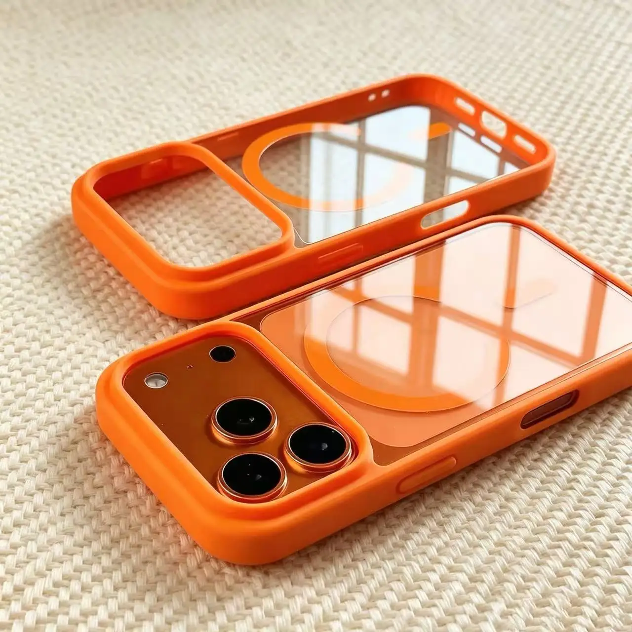 Sleek Magnetic Transparent Acrylic Phone Case