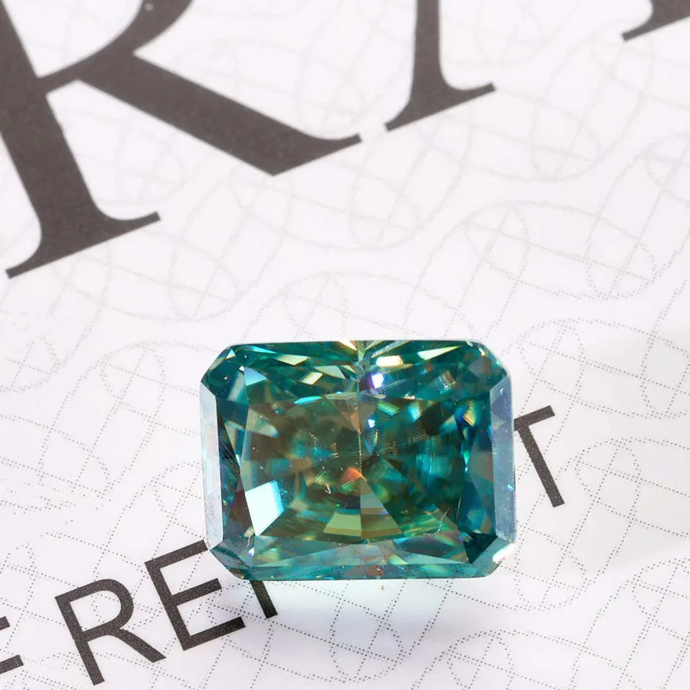 Taglio Radiante Moissanite Pietre Singole Sciolte Da 0,2 Ct A 15Ct D Colore Vvs1 Lab Gemme Sciolte Pass Diamond Tester Con Certificato Gra