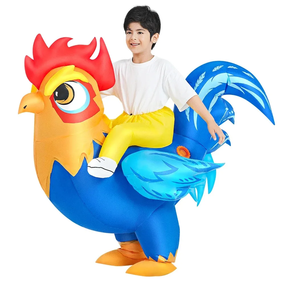 Funny Rooster Inflatable Costume for Adults and kids - Ideal for Halloween Role Playing And Party Entertainment