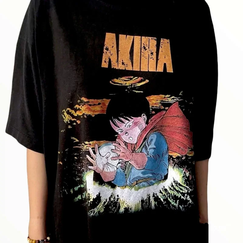 

Аниме футболка с круглым вырезом Akira, с коротким рукавом, подарок для фаната аниме TE6486