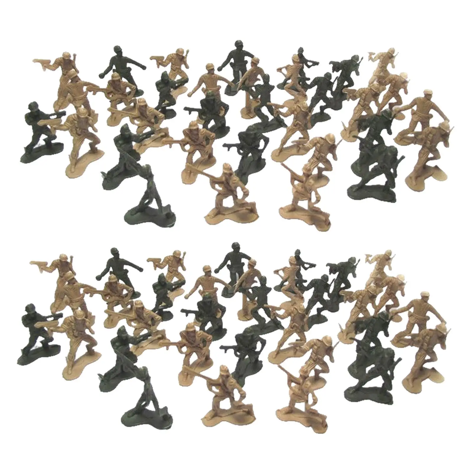 100Pcs Soldiers Model Decorative Toy Collection Gifts for Themed Party Sand