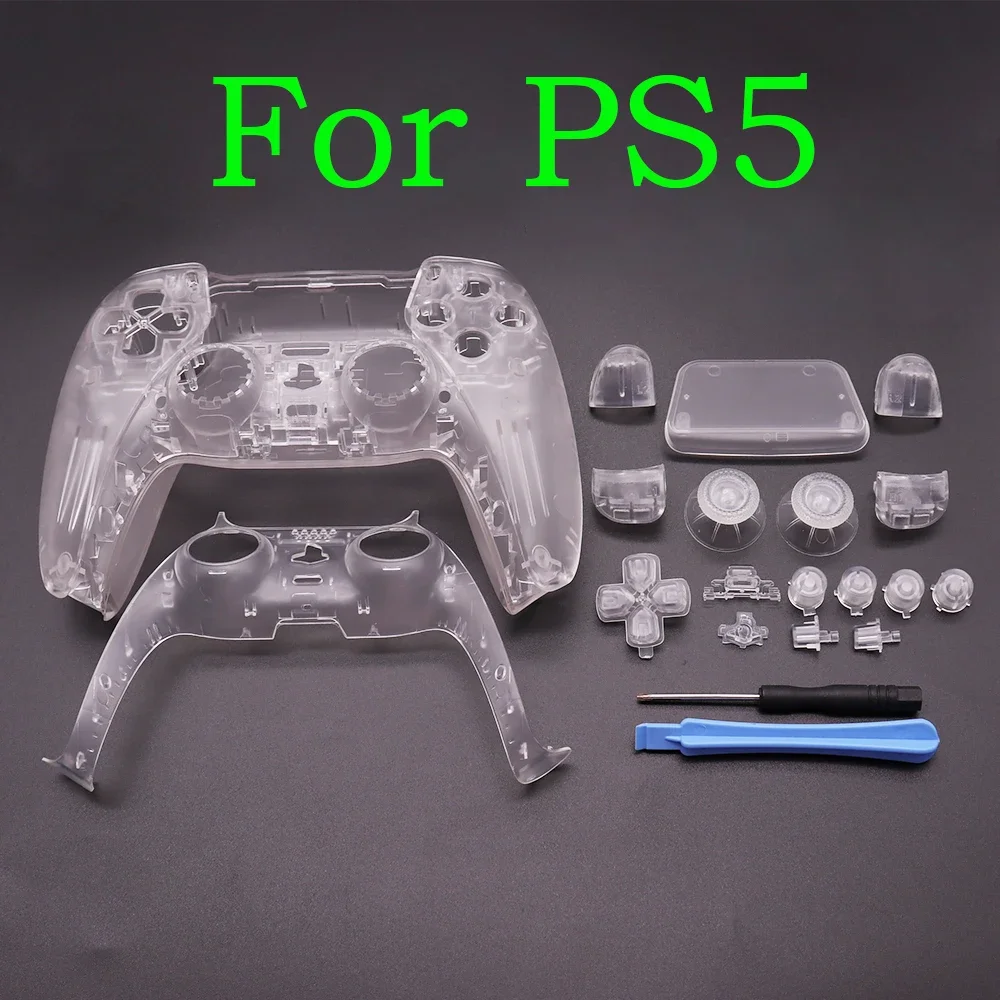 Full Set Housing Shell with Buttons Touchpad Cover, Clear Custom ...