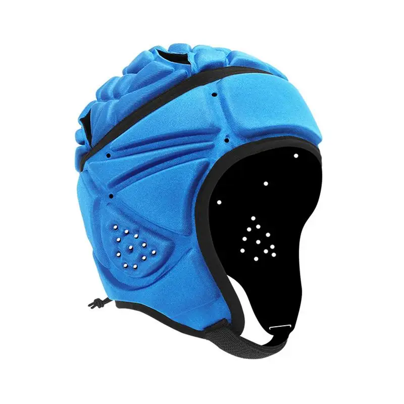 

Rugby Soft Padded Headgear Adjustable Soccer Goalie Helmet EVA Padded Football Goalkeeper Protective Hat for Unisex Kids